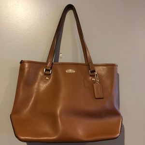 Brown coach totes